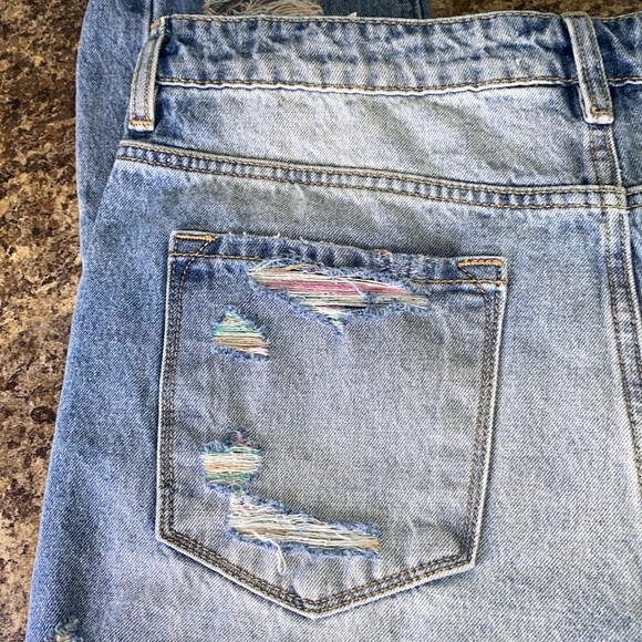 Kancan Distressed Skinny Jeans Raw Hem High Rise 100% Cotton Sz 30 - Picture 13 of 15